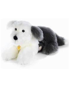 CAGNOLINO BOBTAIL PELUCHE BOBBY BIANCO GRIGIO 45 CM