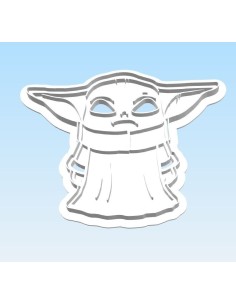 TAGLIAPASTA BISCOTTI BABY YODA  10 CM 2 PZ  IN PLA