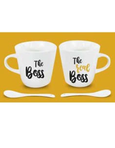 TAZZINE BOSS IN CERAMICA SET 2 PZ