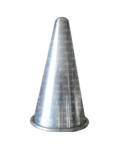 STAMPO IN ALLUMINIO ANTIADERENTE FORMA CONO GRAFFA 6X12 6 PZ 6,5X11,5 CM