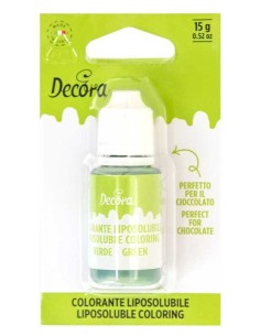 COLORANTE ALIMENTARE LIPOSOLUBILE VERDE LIQUIDO 15 GR
