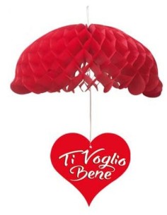FESTONE PARACADUTE CON CUORE TI VOGLIO BENE 33X12H