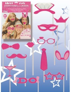 PHOTO BOTH ACCESSORI PER FOTO SIMPATICHE TEMA ADDIO AL NUBILATO 12 PZ